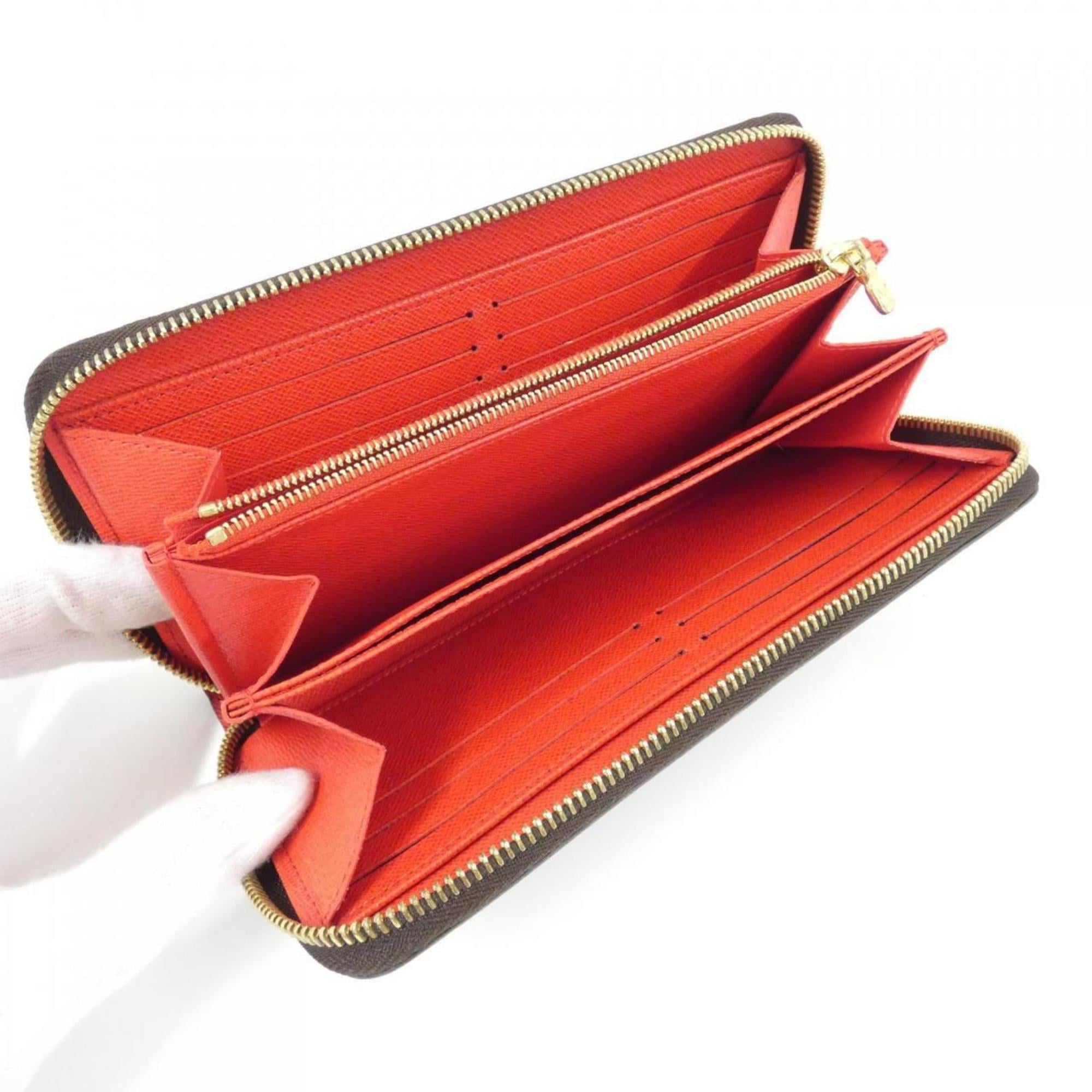 Louis Vuitton Coquelicots Marron Coated Canvas Long Wallet (Bi-Fold) (Pre-Owned)