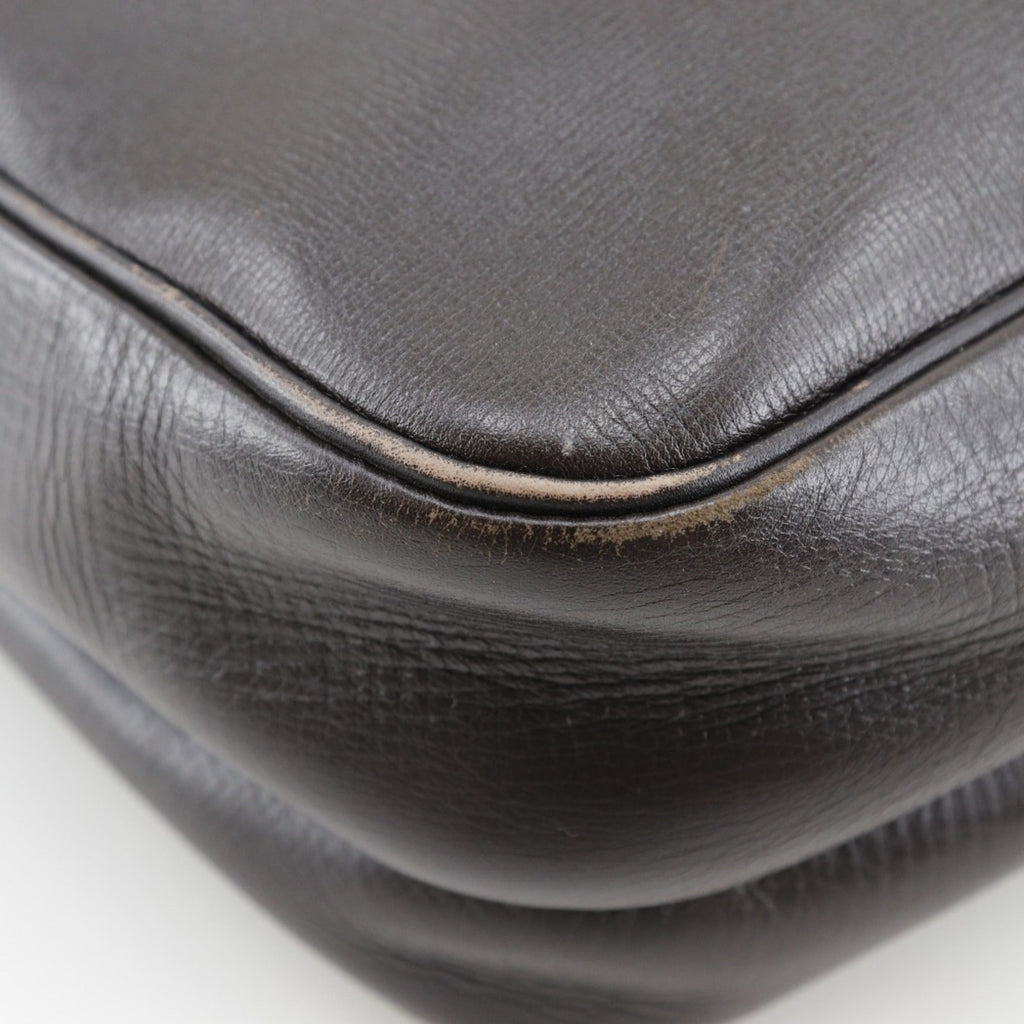 Louis Vuitton Brown Coffee Leather Shoulder Bag (Pre-Owned)