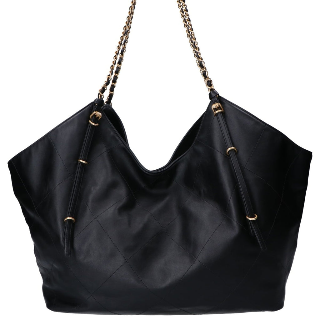 Chanel Black Leather Tote Bag (Pre-Owned)