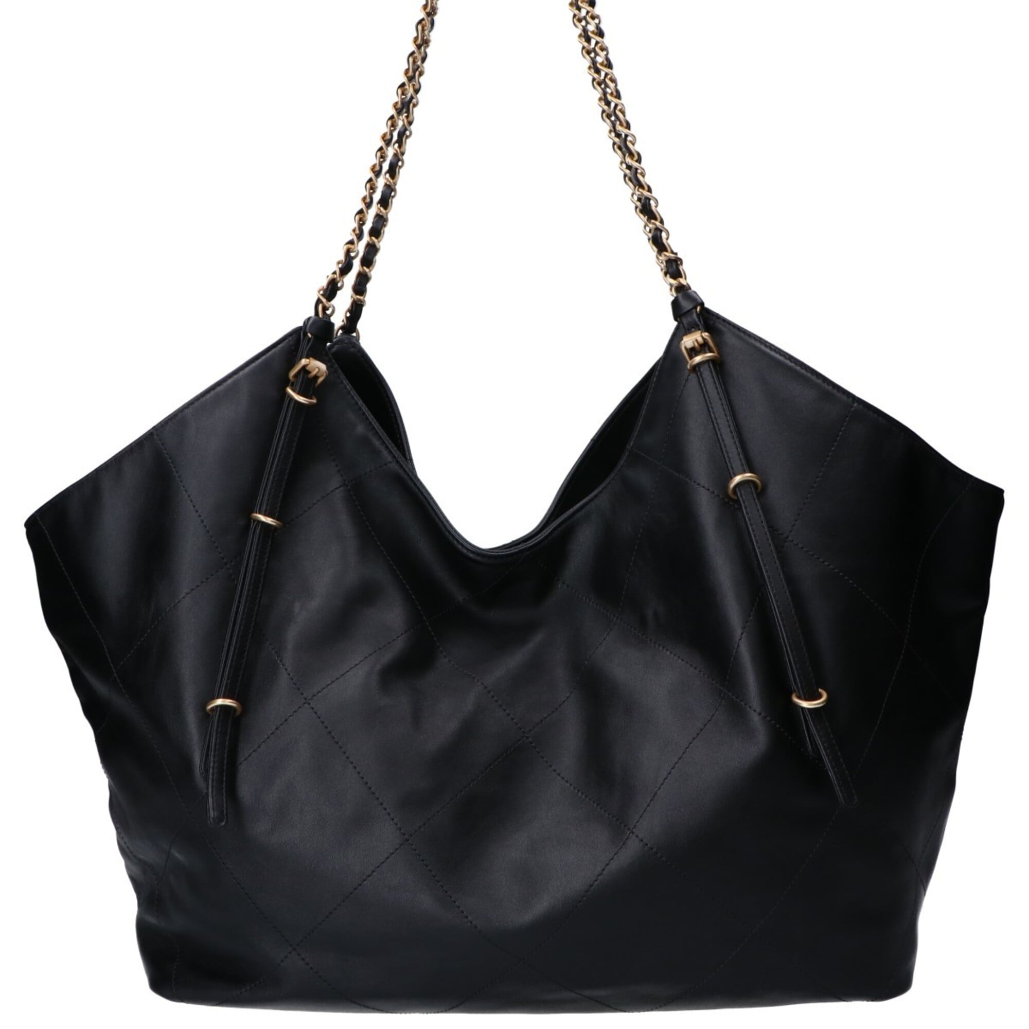 Chanel Black Leather Tote Bag (Pre-Owned)