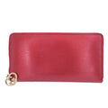 Gucci Red Color Leather Long Wallet (Bi-Fold) (Pre-Owned)