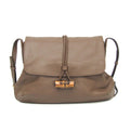 Gucci Bamboo Shoulder Bag Leather Brown Leather Shoulder Bag Bag (Pre-Owned)