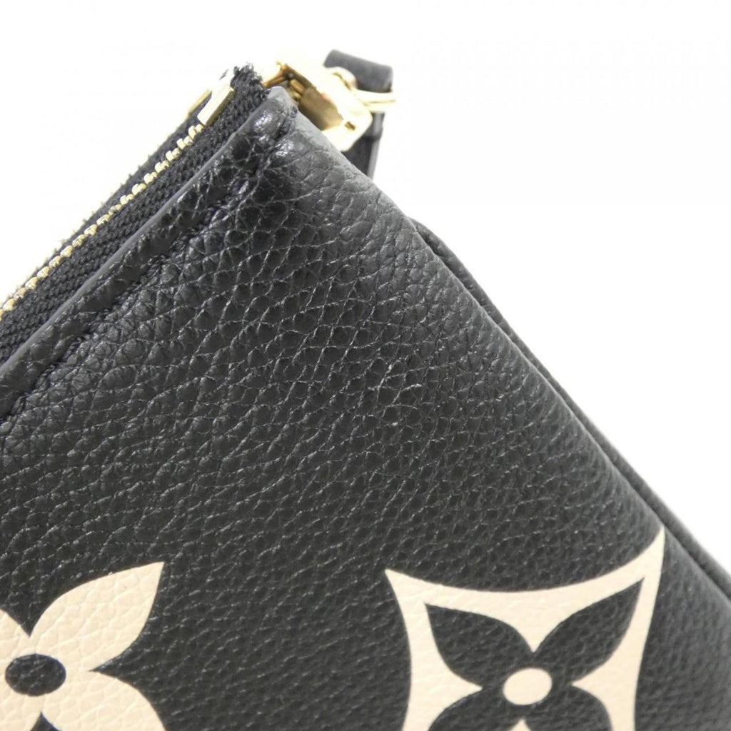 Louis Vuitton Monogram Empreinte Beige Black Leather Pochette Shoulder Bag (Pre-Owned)