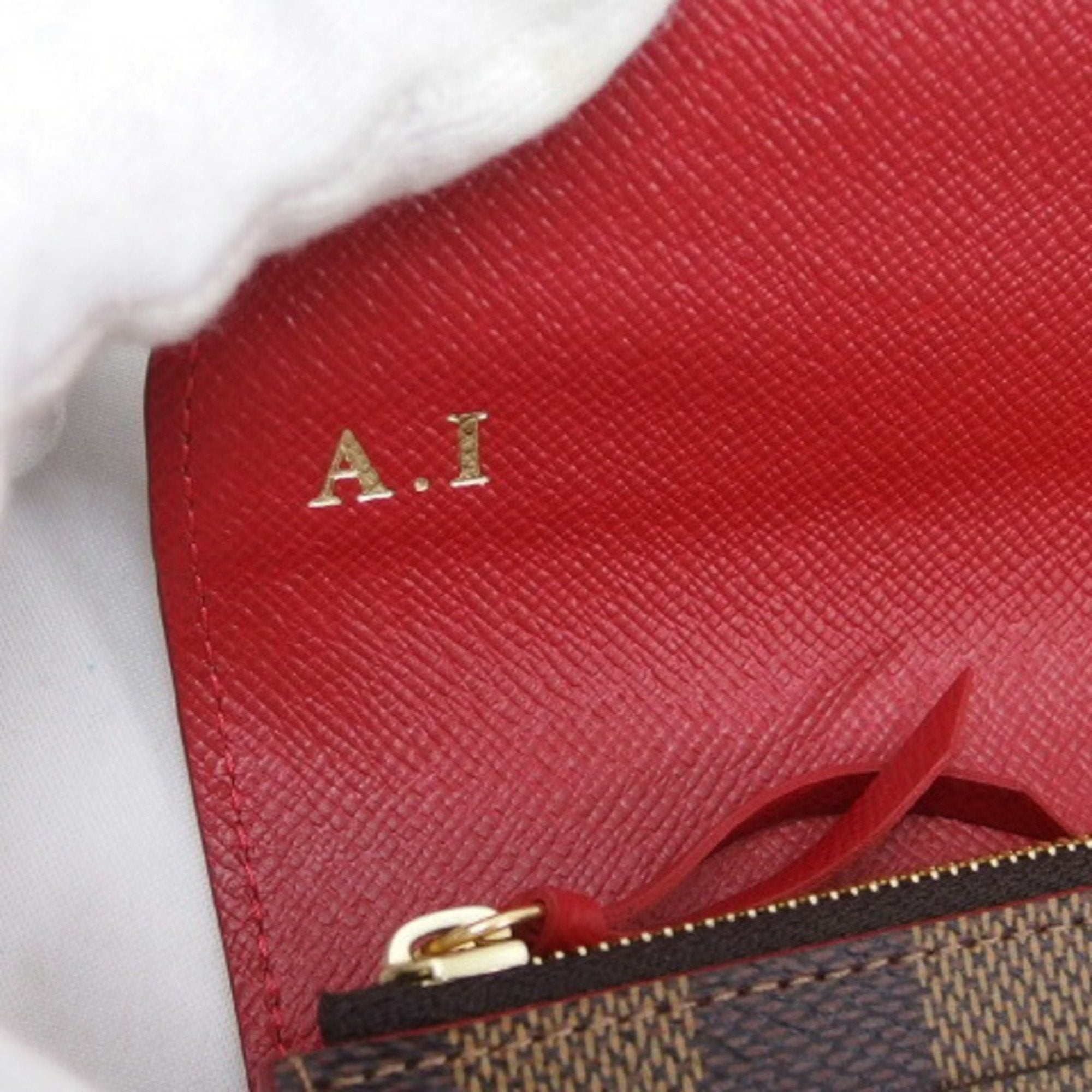 Louis Vuitton Cerise Damier Canvas Long Wallet (Bi-Fold) (Pre-Owned)