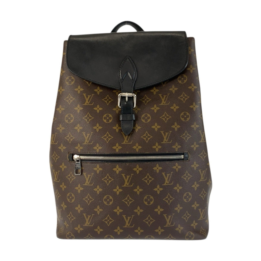 Louis Vuitton Black Brown Monogram Macassar Monogram Backpack (Pre-Owned)