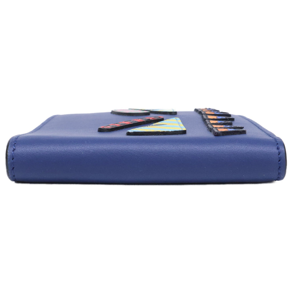 Fendi Blue Leather Wallet (Bi-Fold) (Pre-Owned)