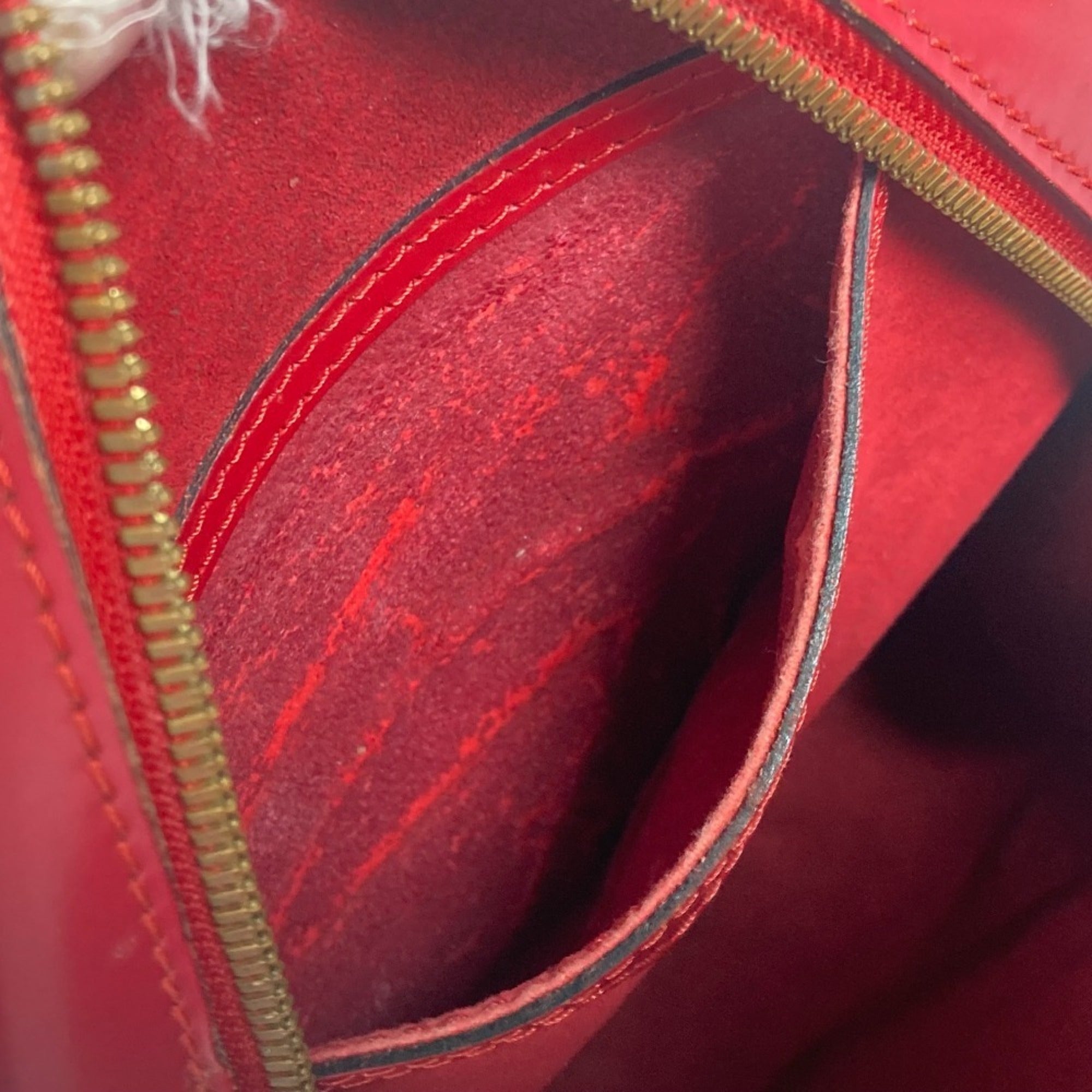 Louis Vuitton Red Color Epi Leather Backpack (Pre-Owned)