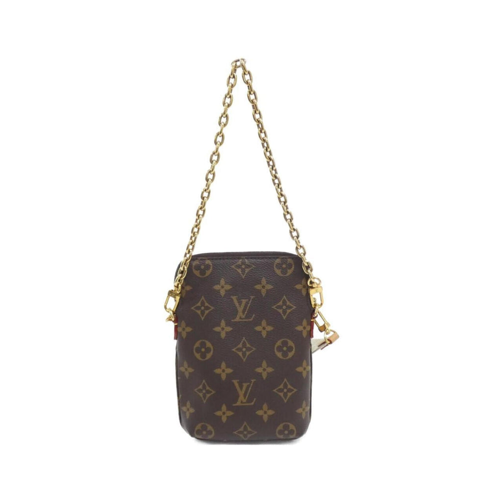 Louis Vuitton Marron Coated Canvas Shoulder Bag (Pre-Owned)