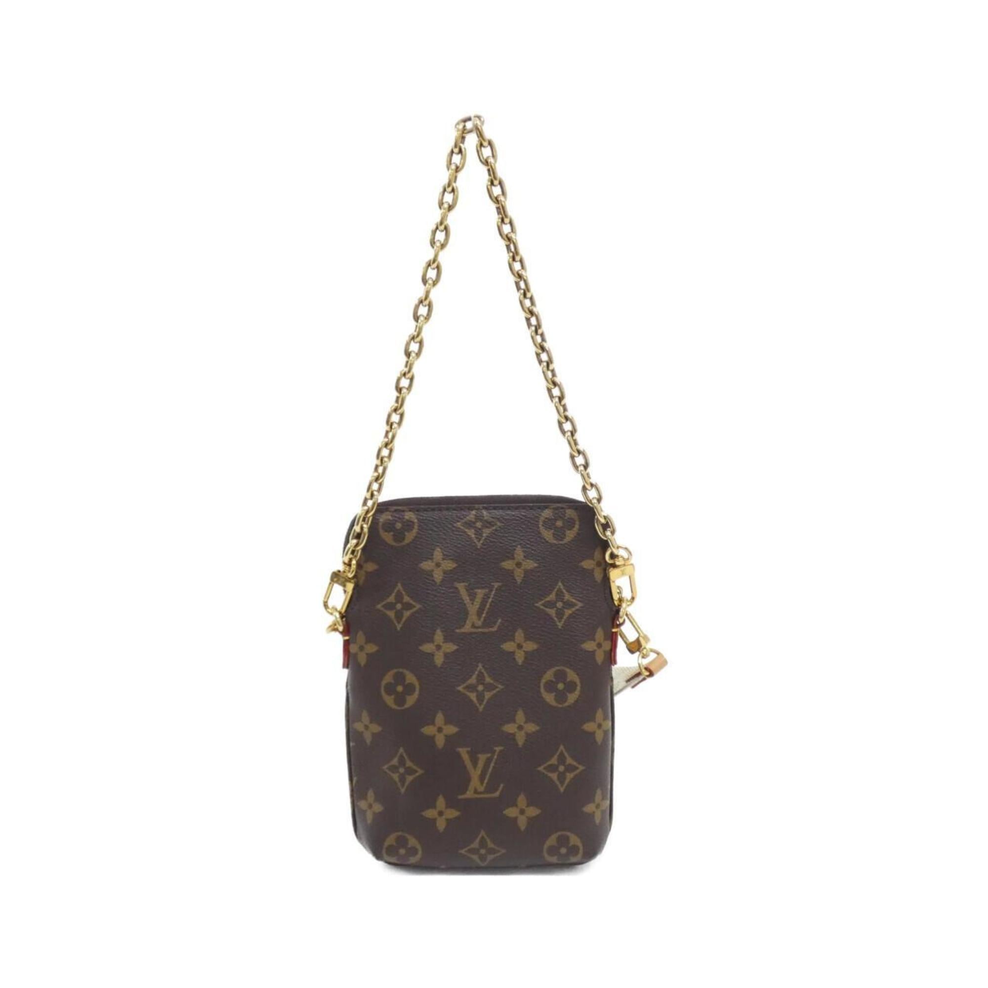 Louis Vuitton Marron Coated Canvas Shoulder Bag (Pre-Owned)