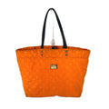 Louis Vuitton Orange Microfiber Shoulder Bag Tote Bag (Pre-Owned)