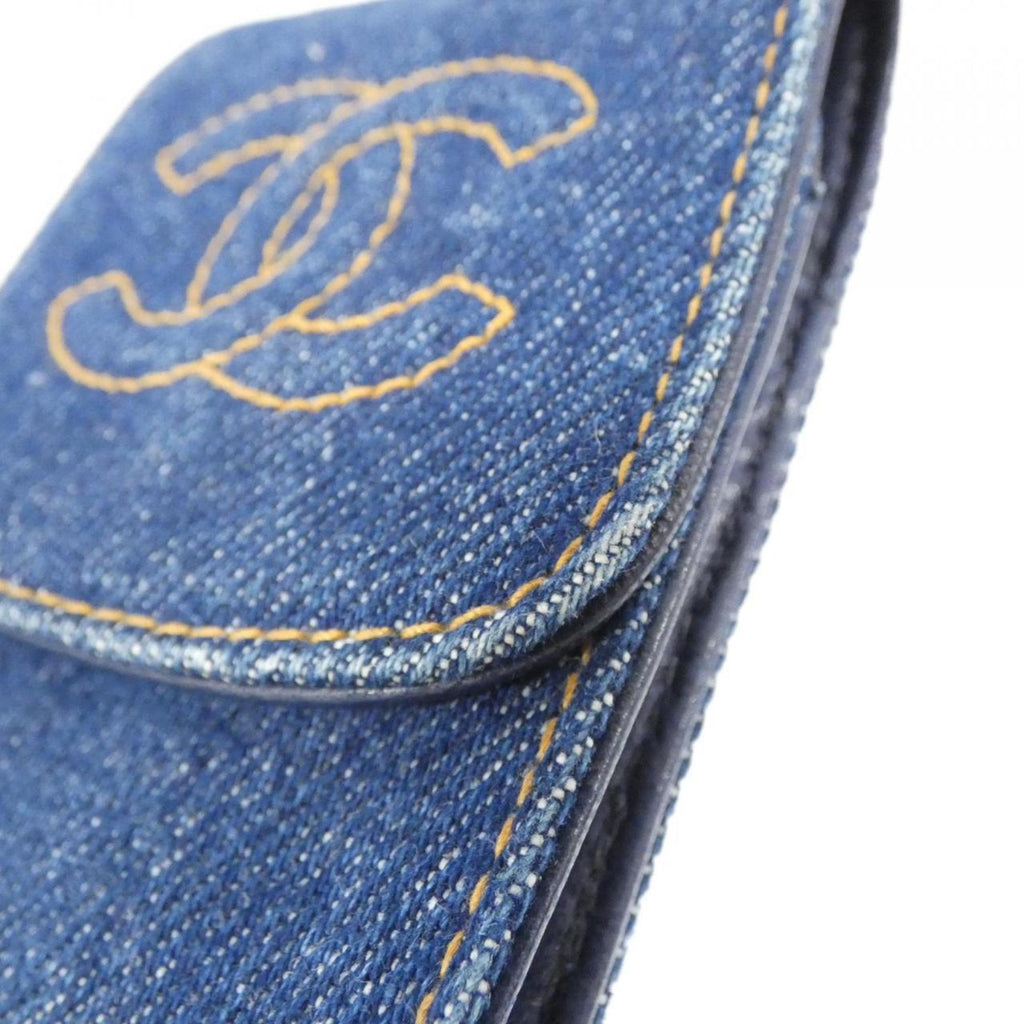 Chanel Blue Denim Pouch (Pre-Owned)