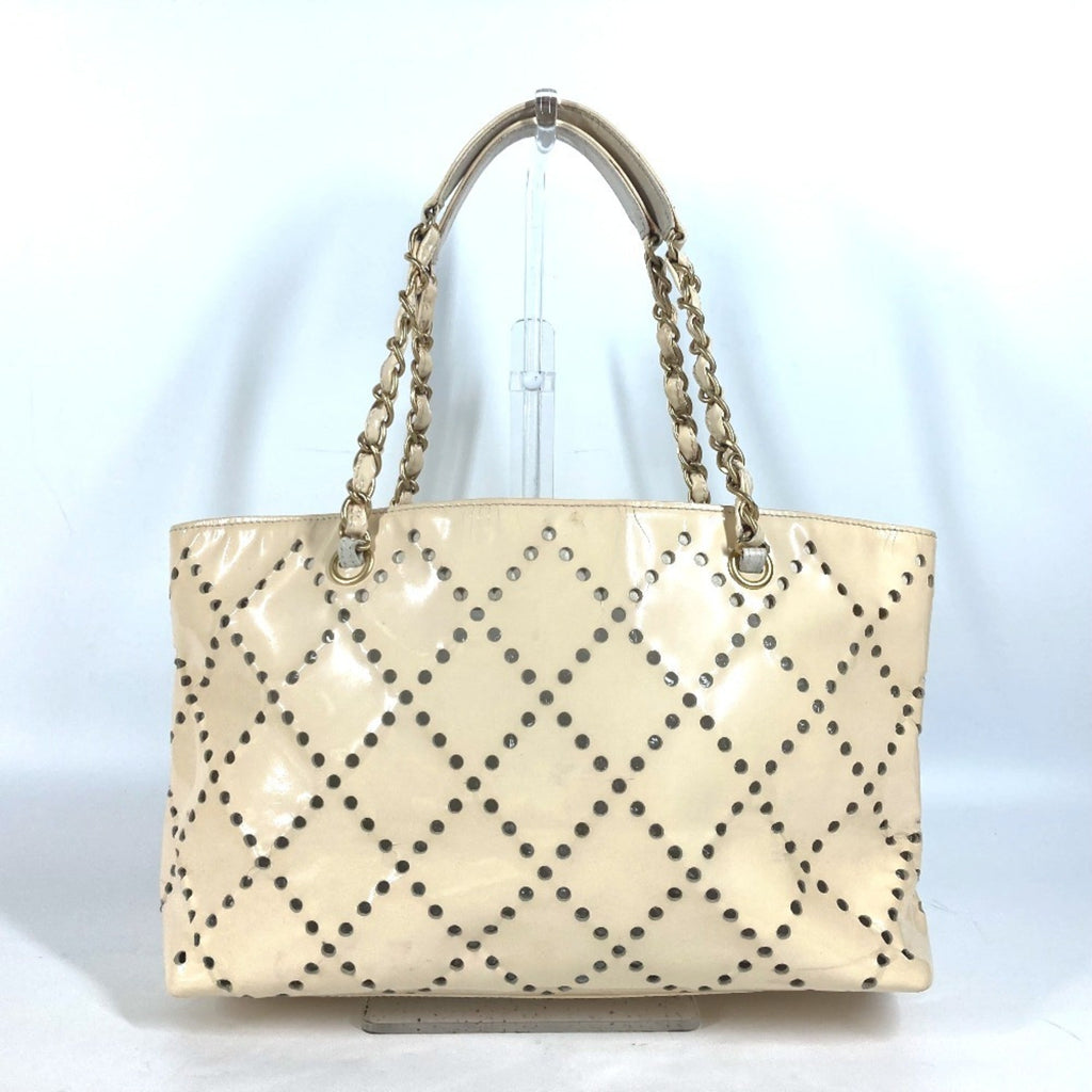 Chanel Ivory Shoulder Bag Tote Bag (Pre-Owned)