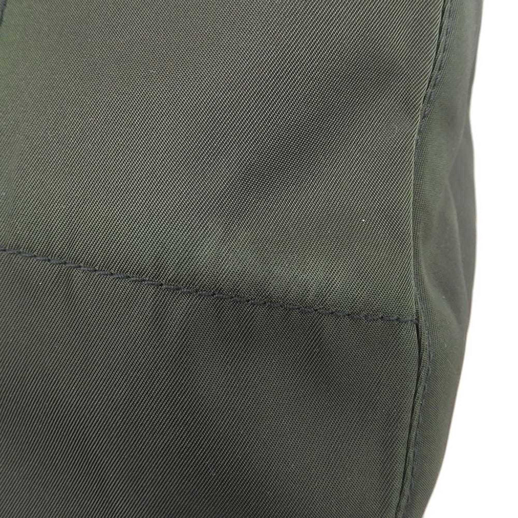Prada Black Green Nylon Plastic Shoulder Bag (Pre-Owned)