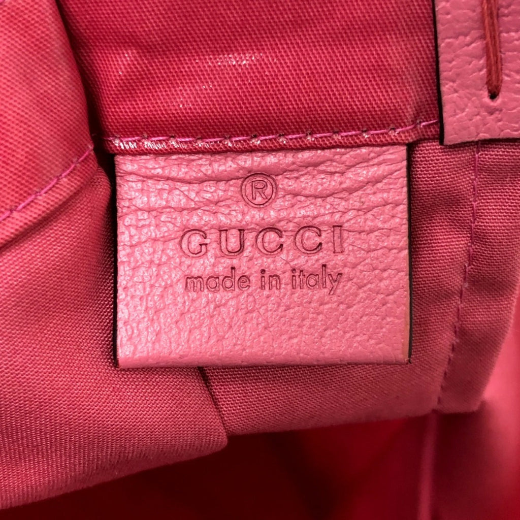 Gucci Pink Coated Canvas Handbag Tote Bag (Pre-Owned)