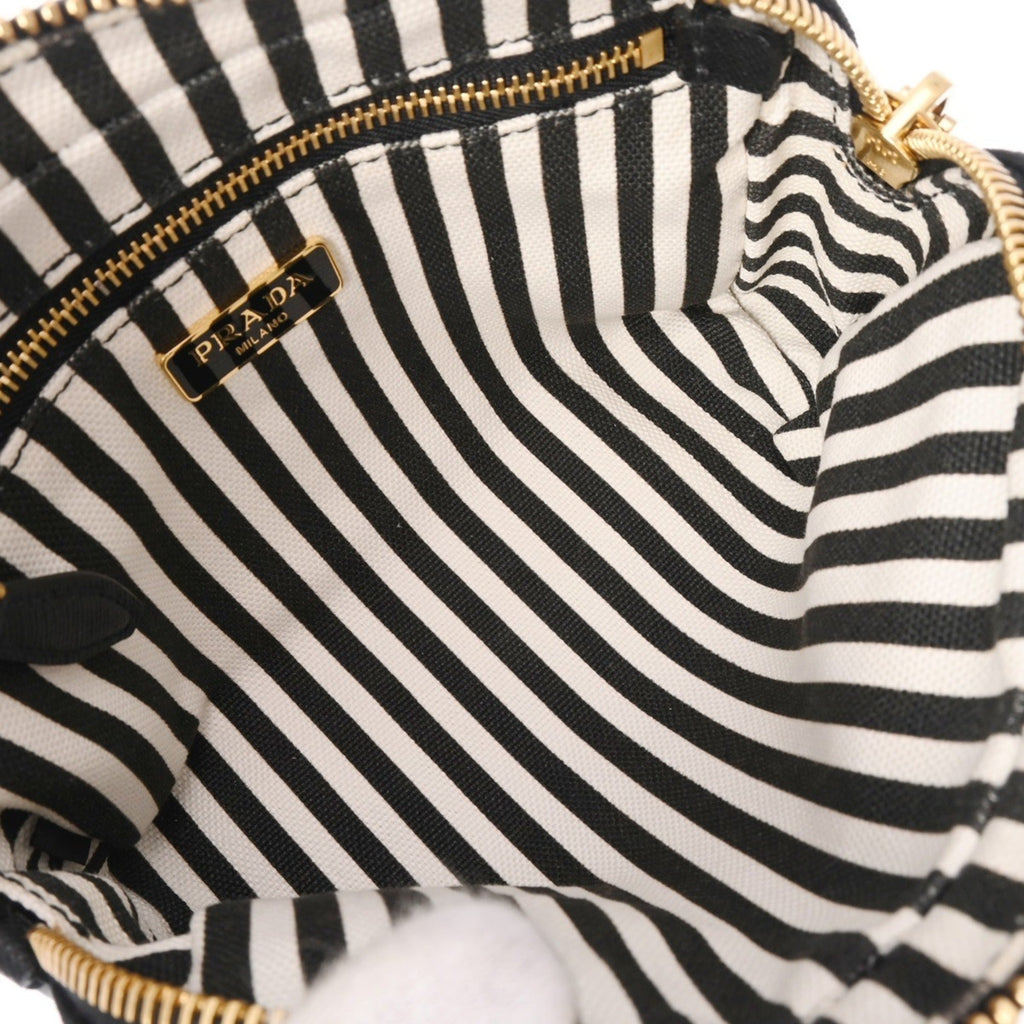 Prada Black Canvas Pouch (Pre-Owned)
