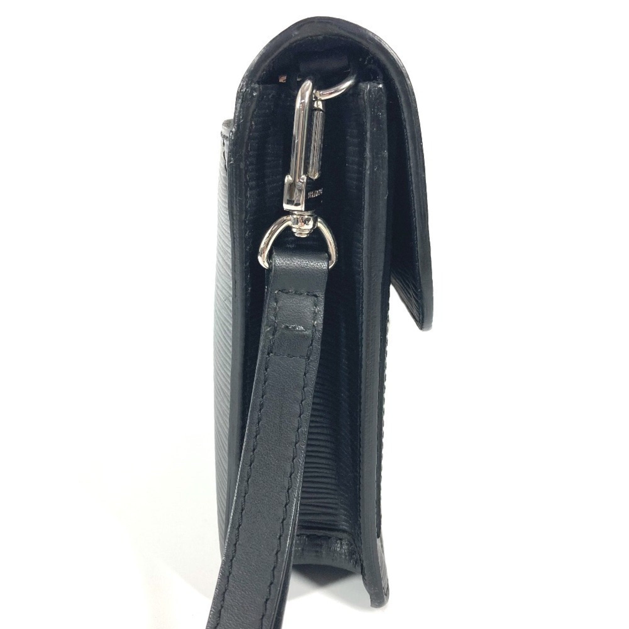 Louis Vuitton Black Noir Epi Leather Clutch Bag Pouch (Pre-Owned)