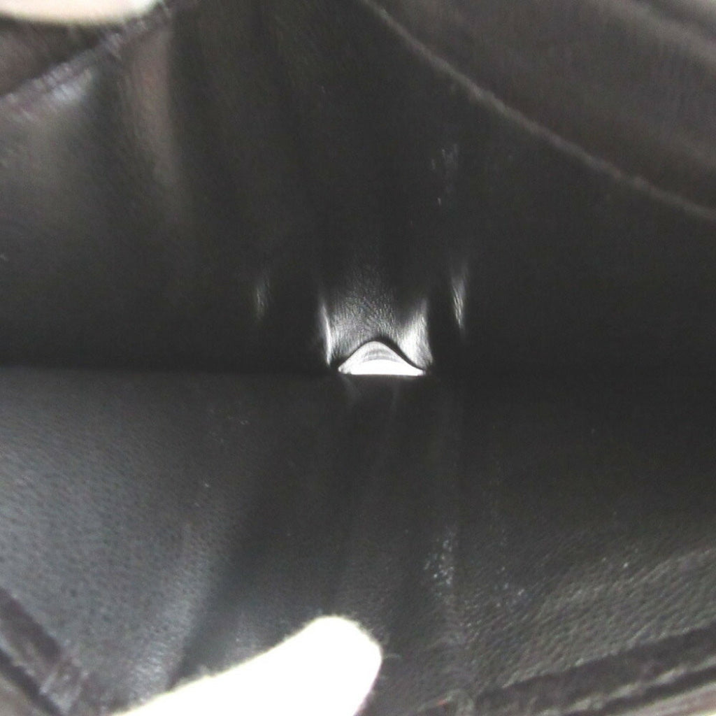 Gucci Black Gg Canvas Leather Wallet (Tri-Fold) (Pre-Owned)