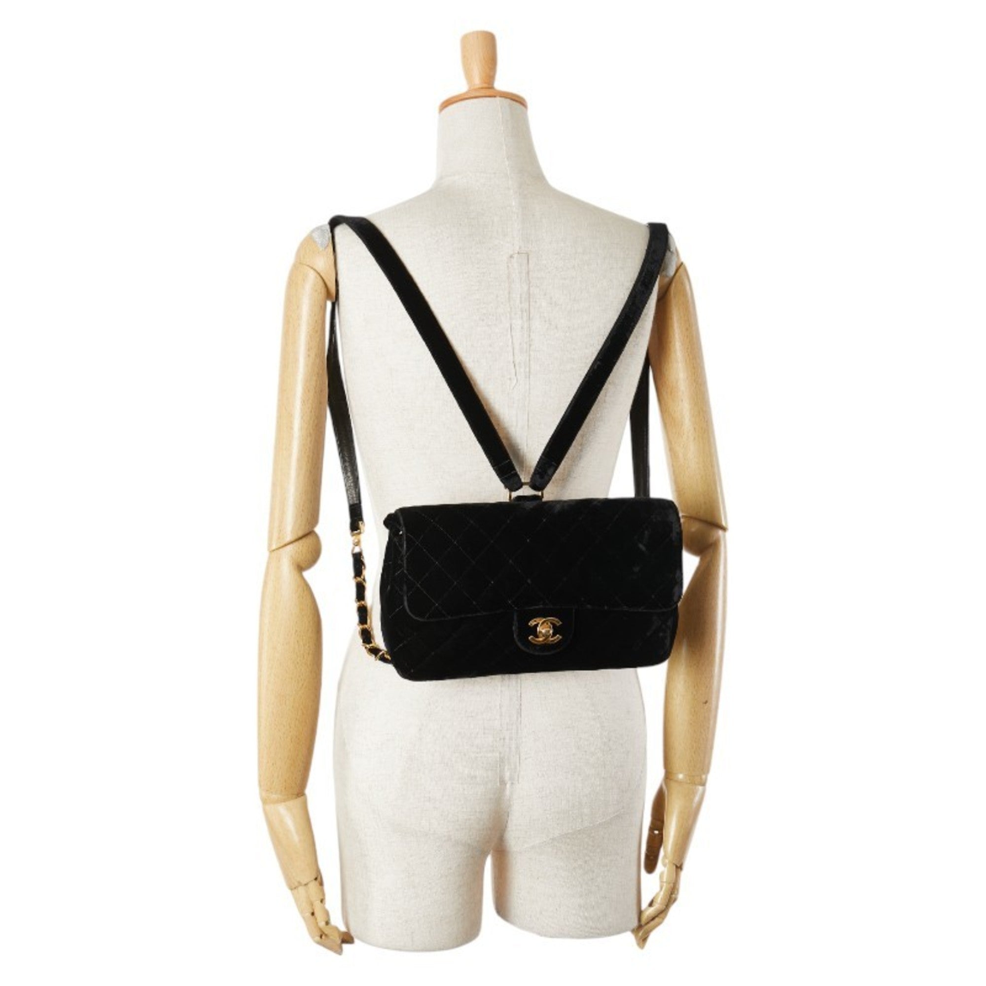 Chanel Black Leather Backpack (Pre-Owned)