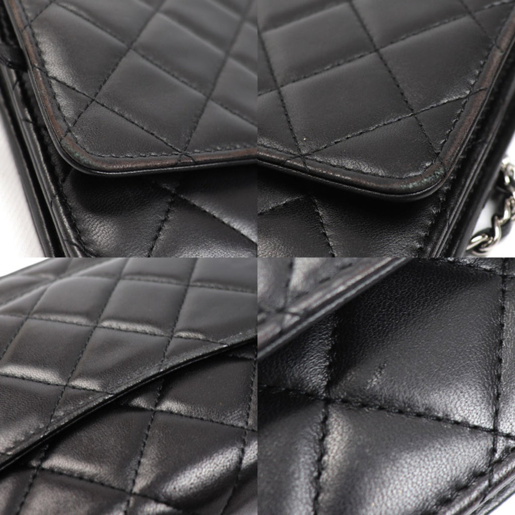 Chanel Black Leather Shoulder Bag (Pre-Owned)