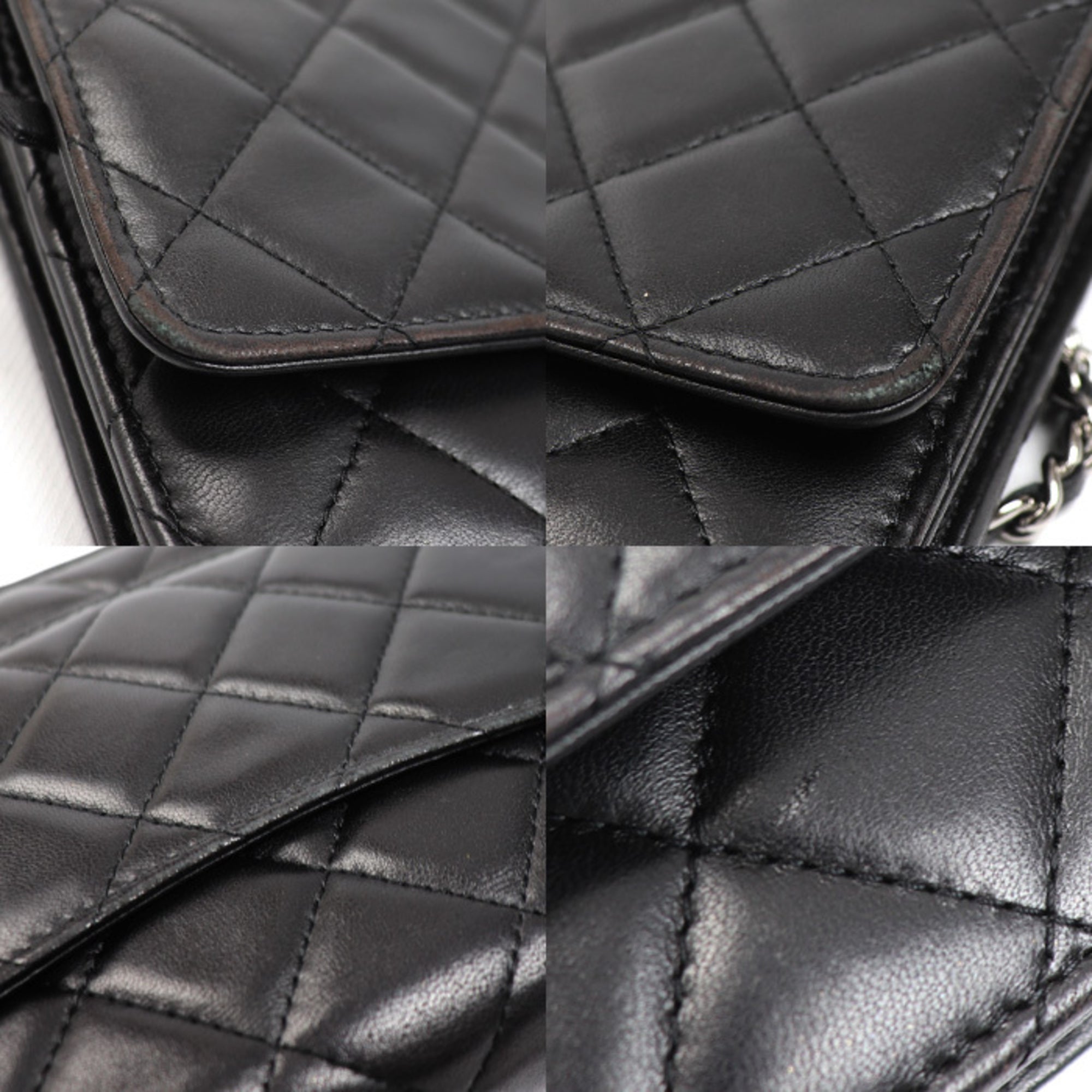 Chanel Black Leather Shoulder Bag (Pre-Owned)