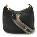 Prada Black Nero Leather Shoulder Bag (Pre-Owned)