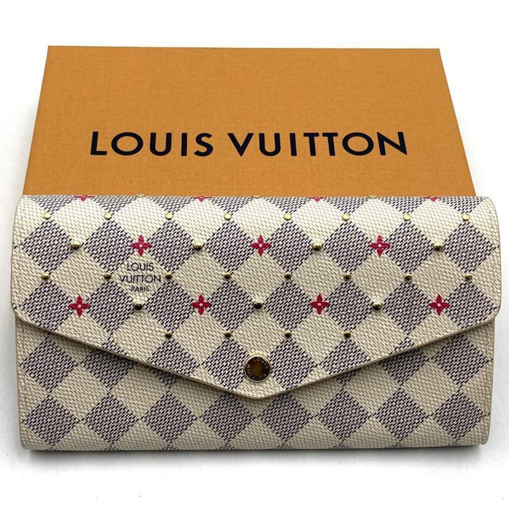 Louis Vuitton Damier Azur Beige Damier Azur Wallet (Bi-Fold) (Pre-Owned)