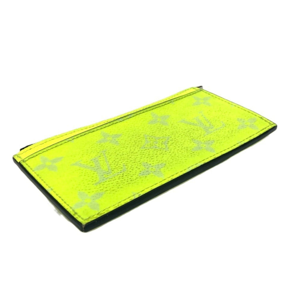 Louis Vuitton Yellow Taigarama Coin Purse/Coin Case (Pre-Owned)