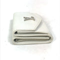 Louis Vuitton White Leather Wallet (Tri-Fold) (Pre-Owned)