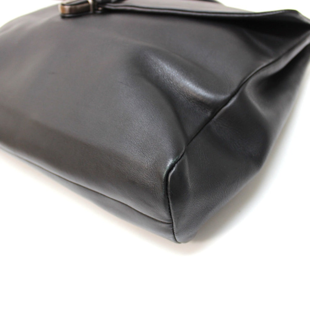 Bottega Veneta Black Leather Briefcase (Pre-Owned)