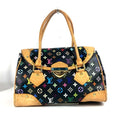 Louis Vuitton Black Multi-Color Noir Monogram Multicolore Canvas Handbag Shoulder Bag Tote Bag (Pre-Owned)