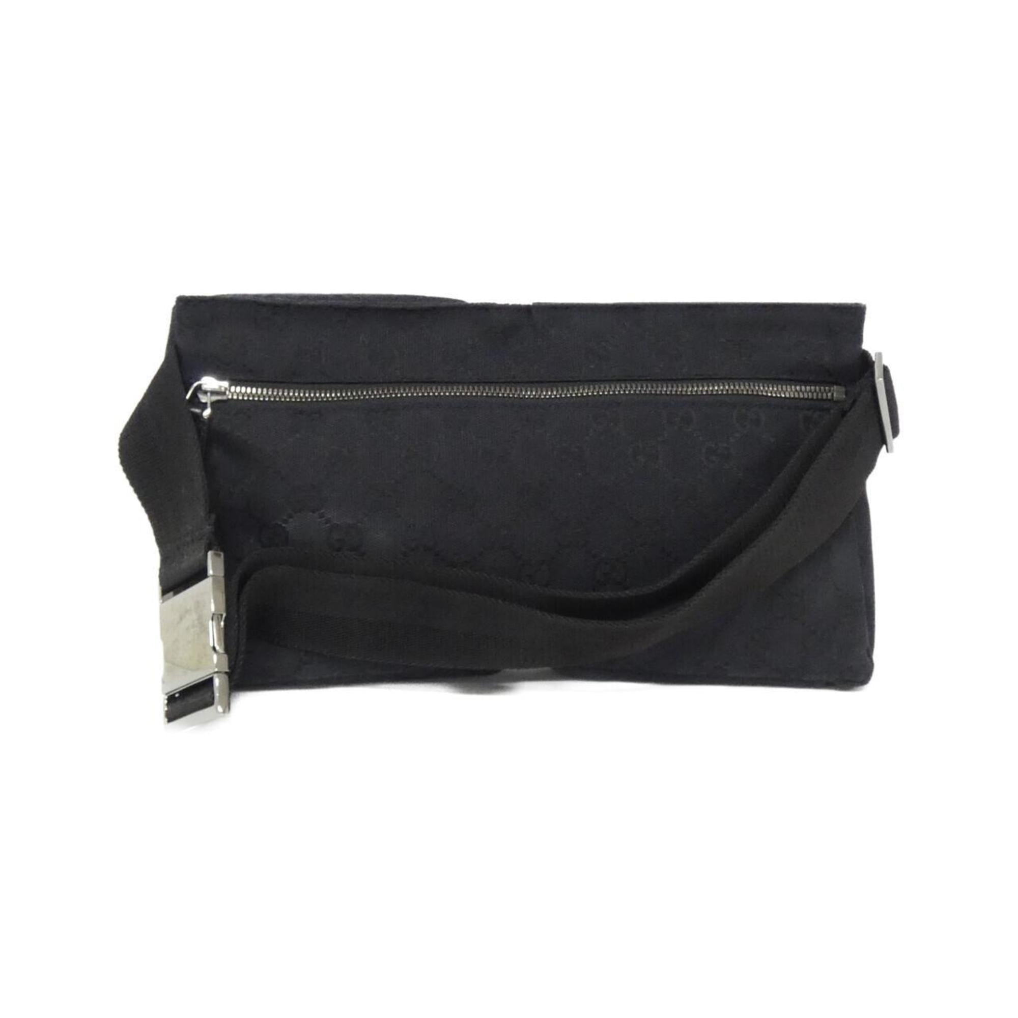 Gucci Black Gg Canvas Fanny Pack (Pre-Owned)