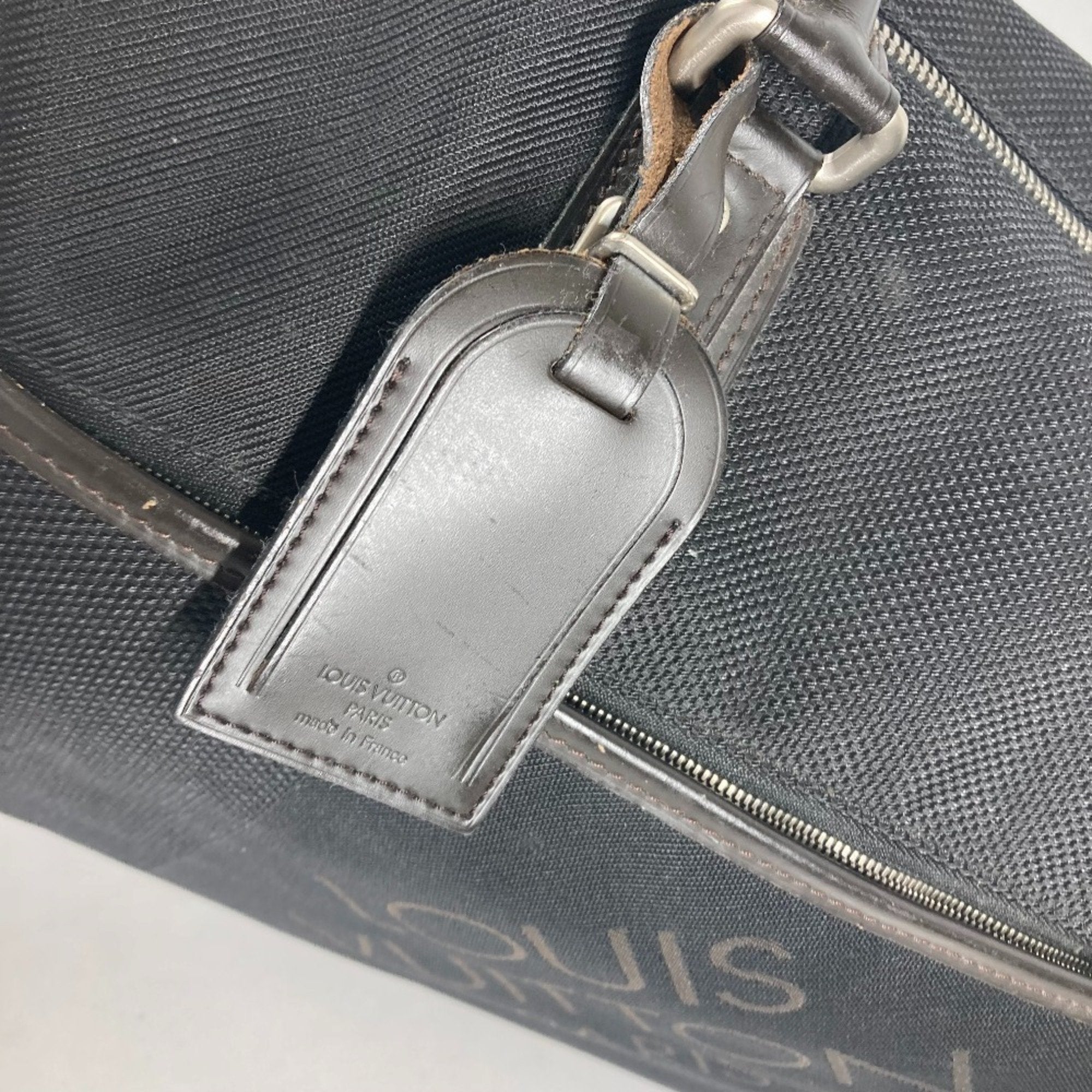 Louis Vuitton Black Damier Geant Canvas Boston Bag Shoulder Bag (Pre-Owned)