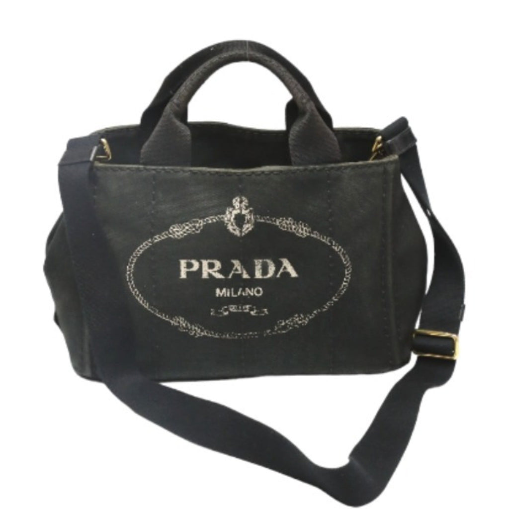 Prada Black Denim Tote Bag (Pre-Owned)