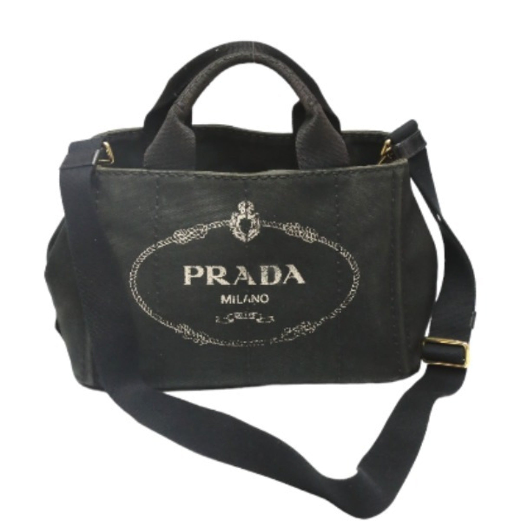 Prada Black Denim Tote Bag (Pre-Owned)