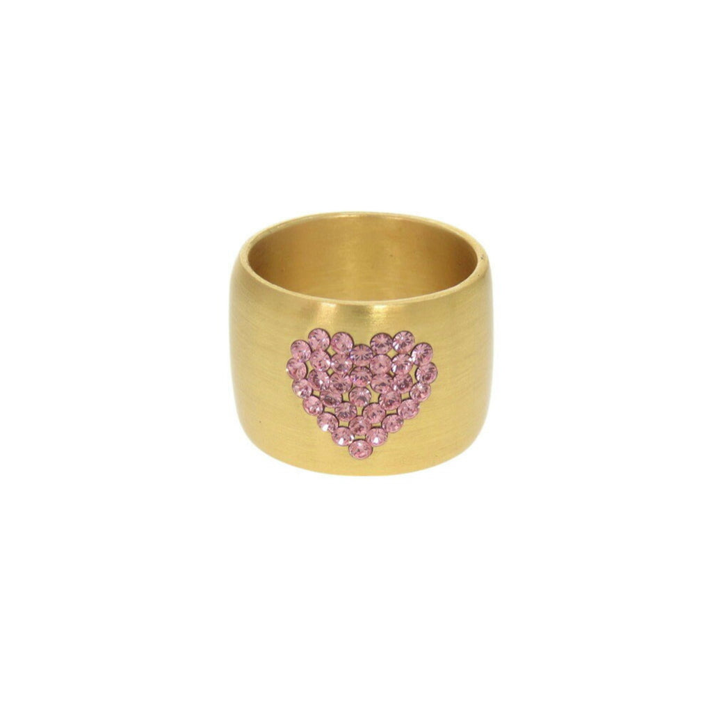 Chanel Gold Pink Gold Metal Band Ring (Pre-Owned)