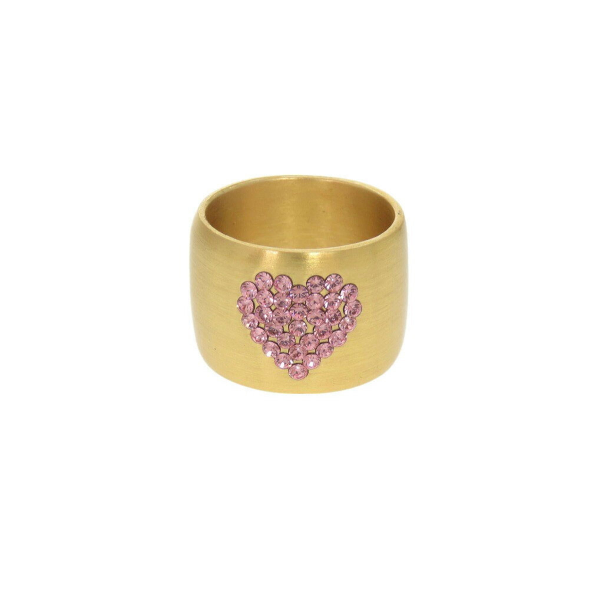 Chanel Gold Pink Gold Metal Band Ring (Pre-Owned)
