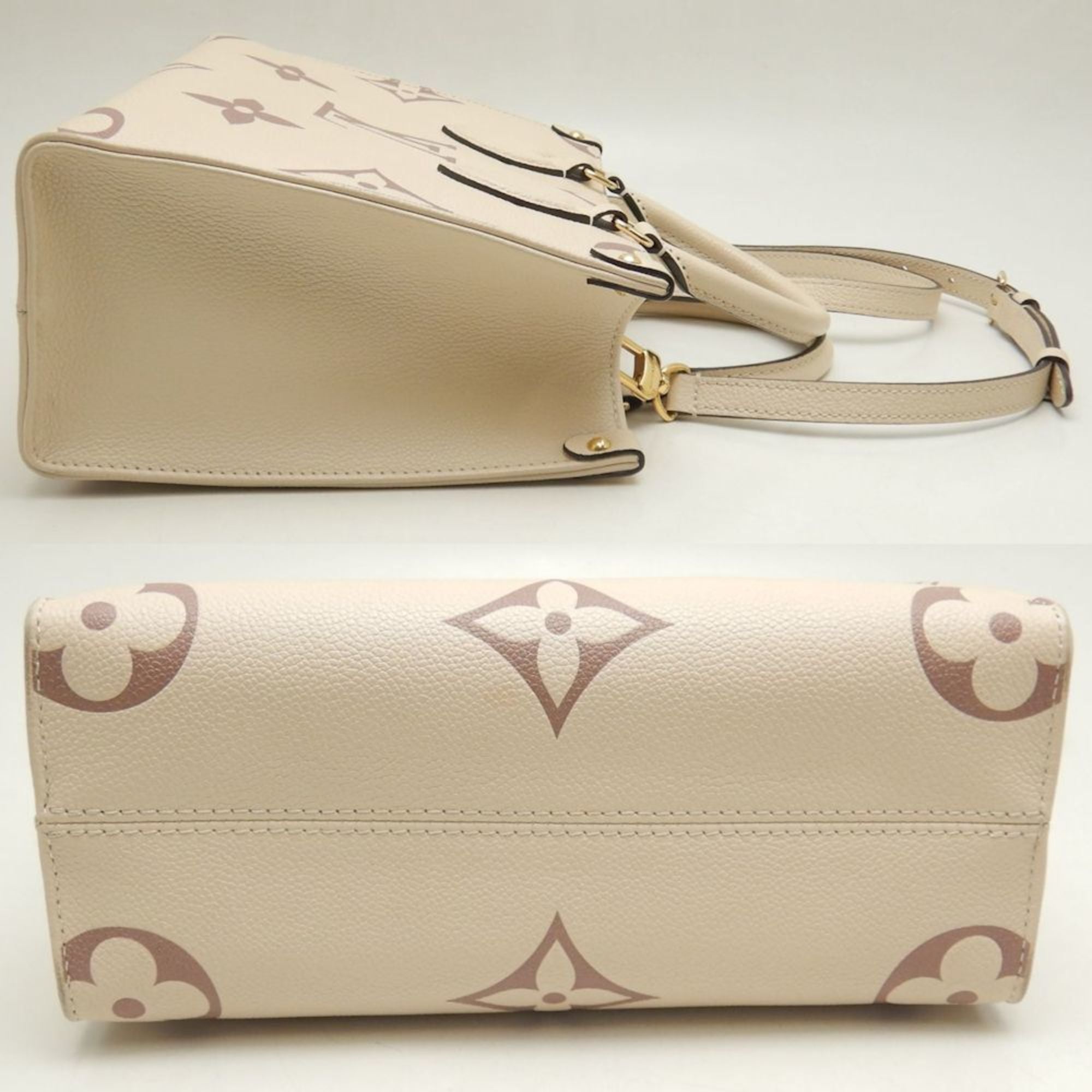 Louis Vuitton Cream Monogram Empreinte Tote Bag (Pre-Owned)