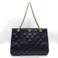 Chanel Black Leather Tote Bag (Pre-Owned)
