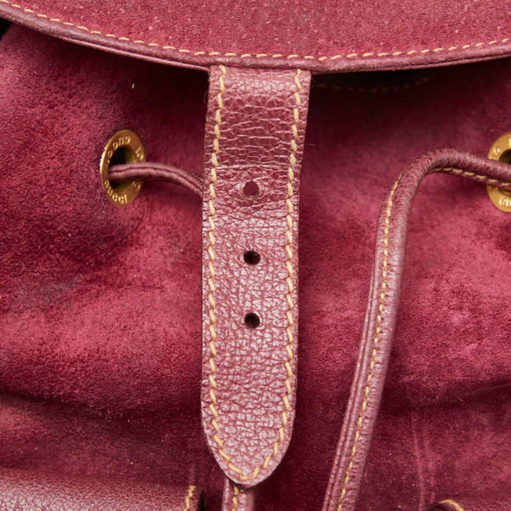 Gucci Purple Suede Backpack (Pre-Owned)
