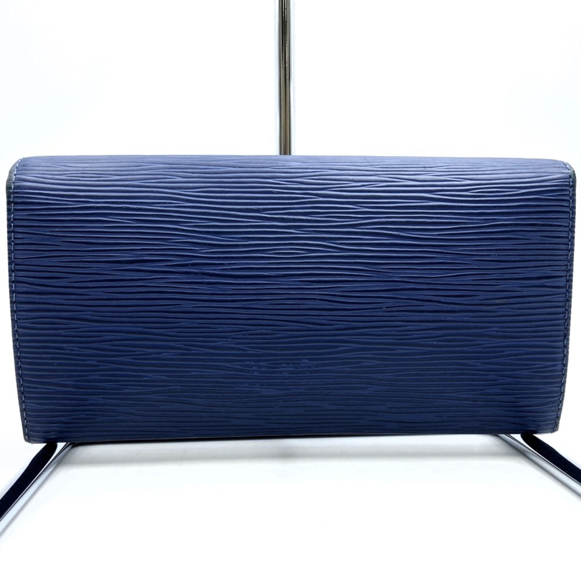 Louis Vuitton Navy Epi Leather Long Wallet (Tri-Fold) (Pre-Owned)