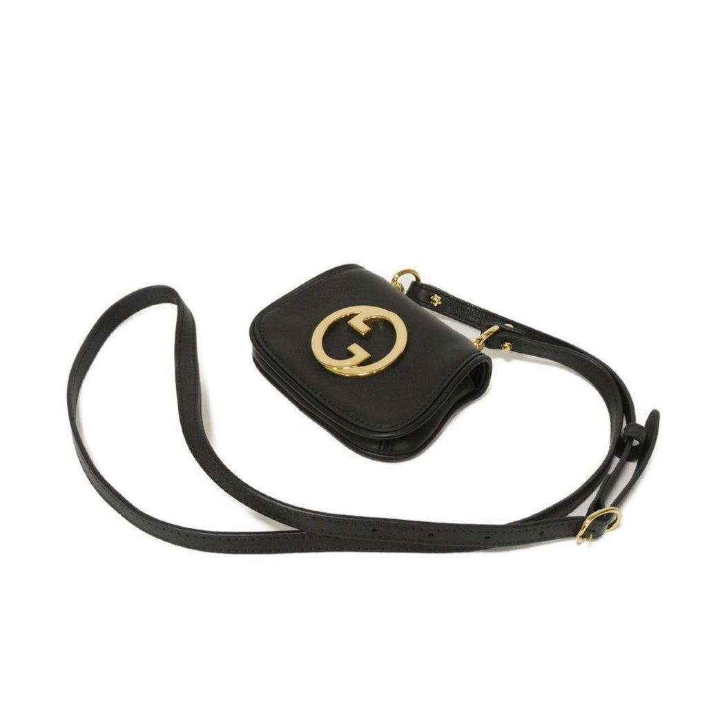Gucci Black Leather Shoulder Bag (Pre-Owned)
