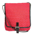 Fendi Pink Canvas Shoulder Bag (Pre-Owned)