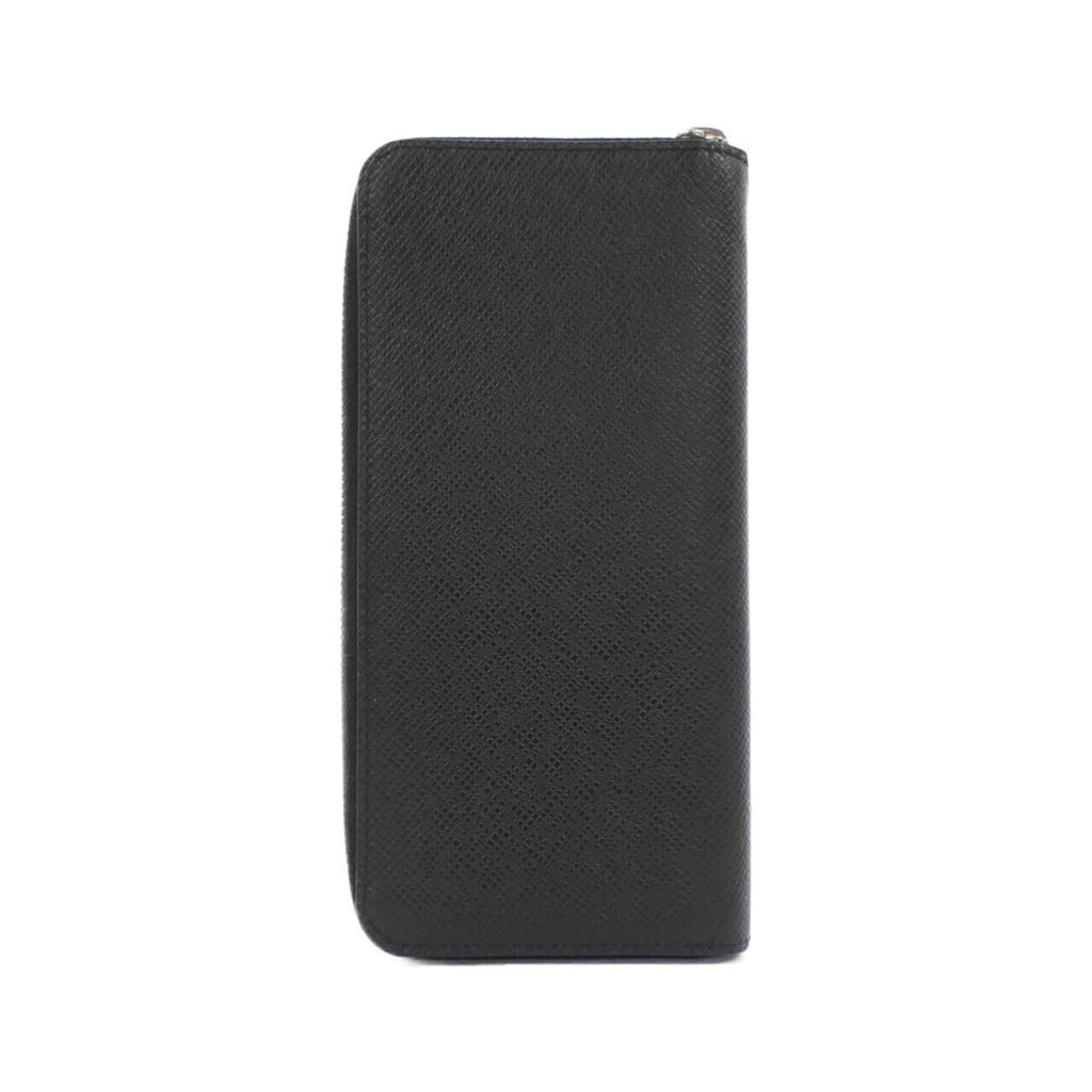 Louis Vuitton Black Taiga Leather Long Wallet (Bi-Fold) (Pre-Owned)