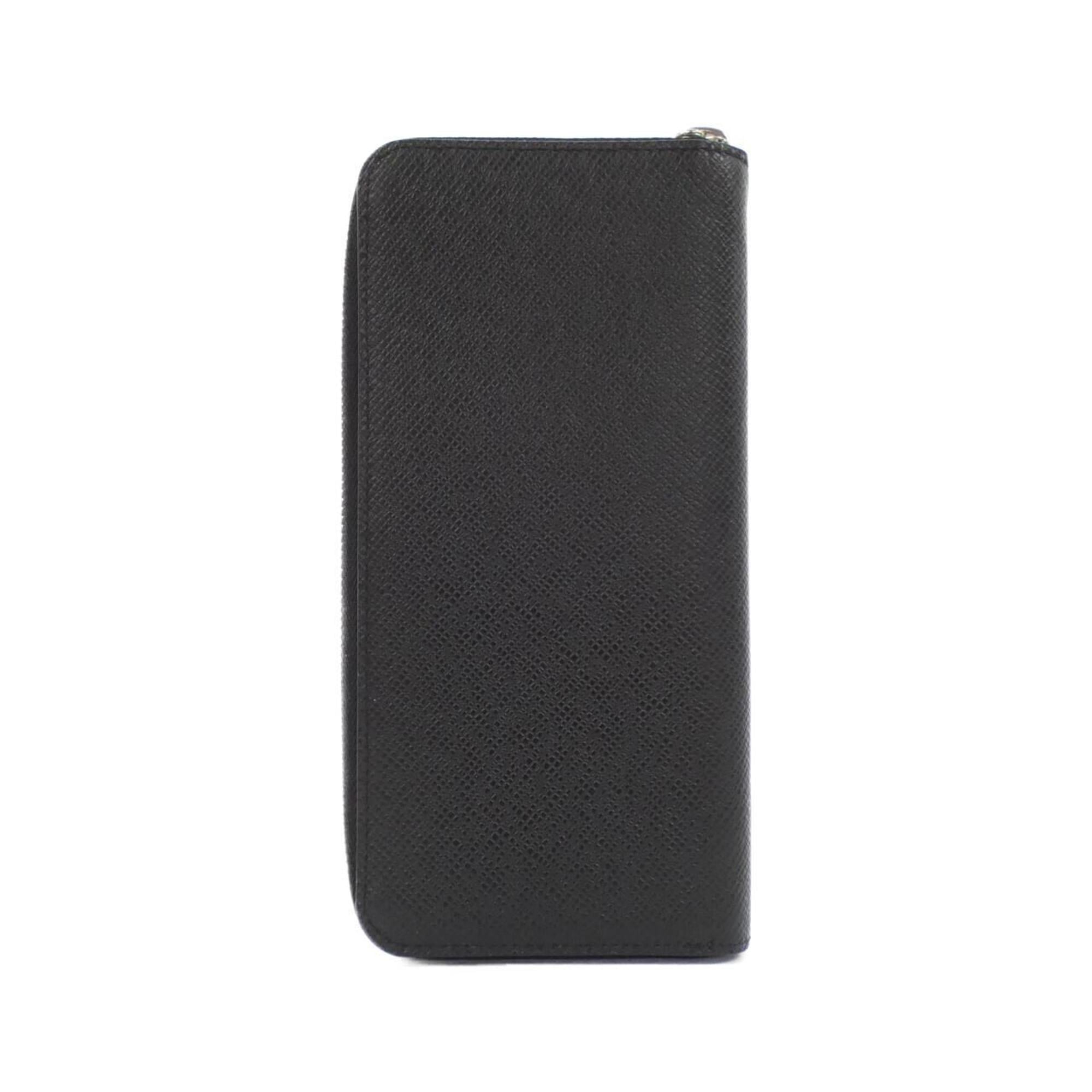 Louis Vuitton Black Taiga Leather Long Wallet (Bi-Fold) (Pre-Owned)