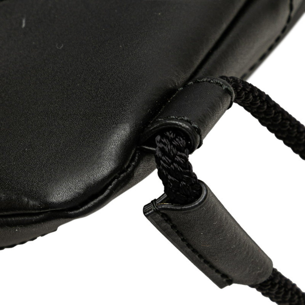 Gucci Black Gray Pvc Leather Backpack (Pre-Owned)