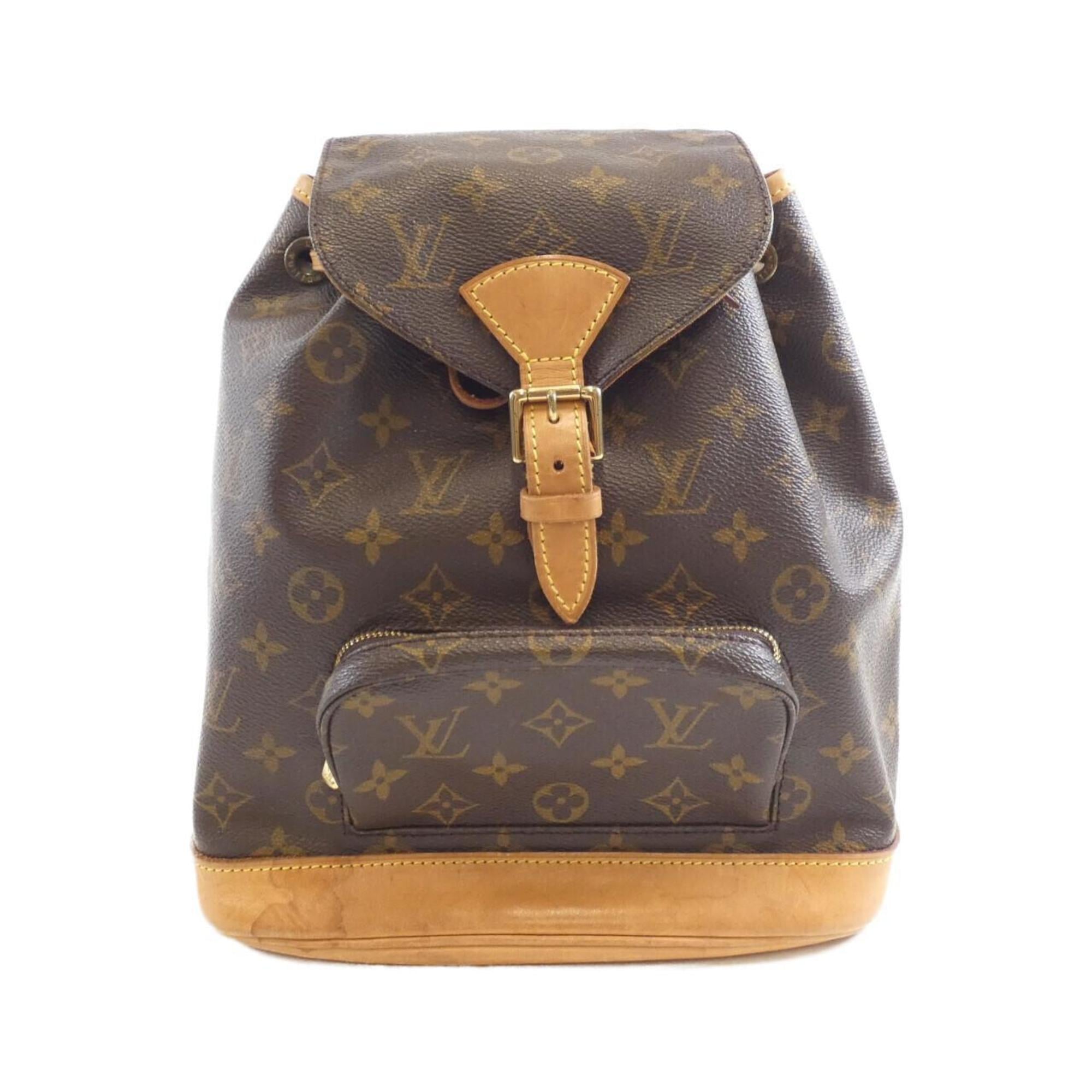 Louis Vuitton Monogram Marron Coated Canvas Backpack (Pre-Owned)
