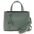 Fendi Khaki Yellow Leather Handbag (Pre-Owned)