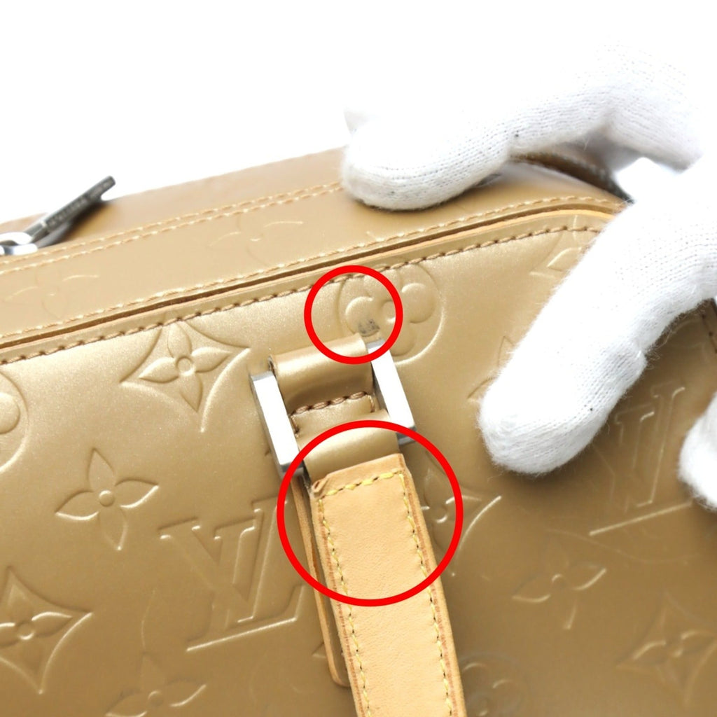 Louis Vuitton Gold Monogram Mat Handbag (Pre-Owned)