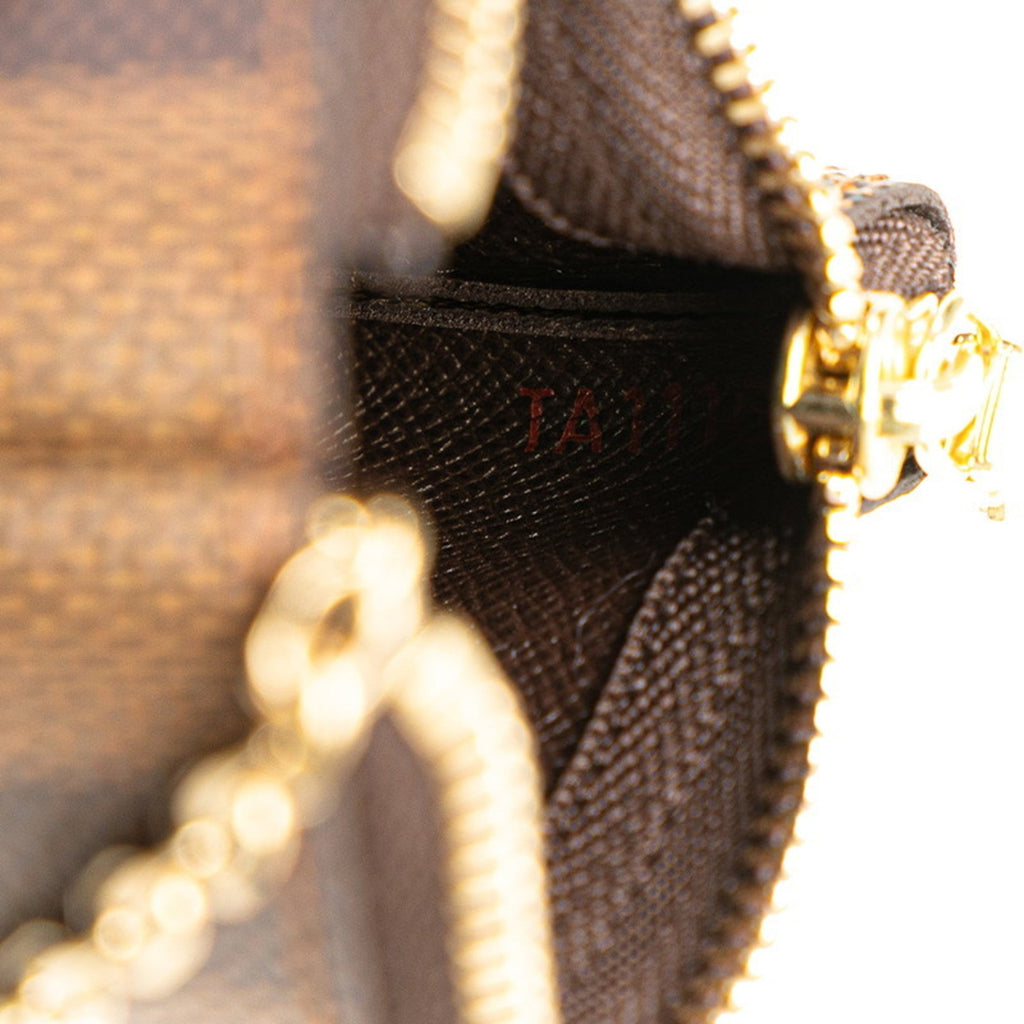 Louis Vuitton Brown Pvc Leather Coin Purse/Coin Case (Pre-Owned)