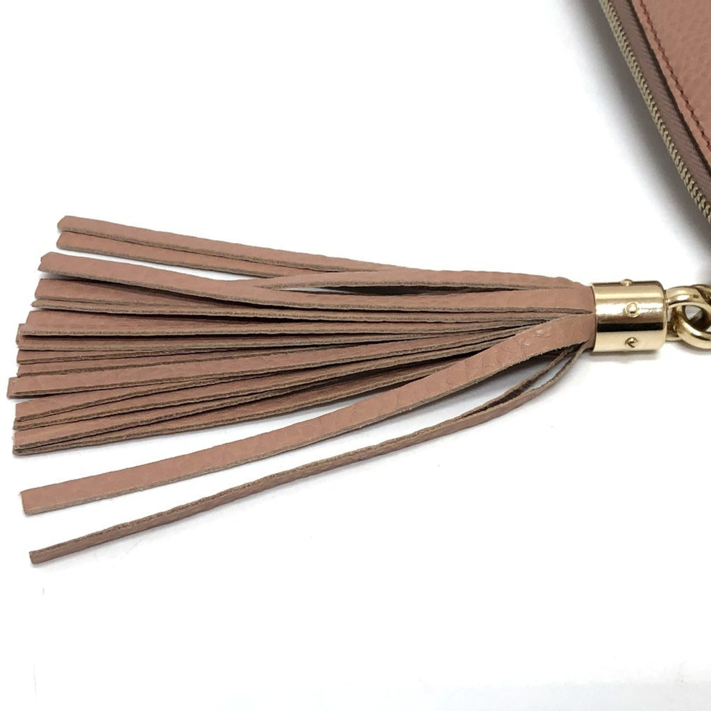 Gucci Pink Beige Leather Handbag (Pre-Owned)